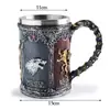 Suministro transfronterizo de artesanías de resina calavera juegos de derechos taza grande taza de cerveza club regalos creativos