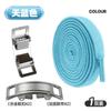 Cordones Elásticos Perezosos Sin Atar 8mm de Ancho Poliéster Seda de Látex Material Hebilla de Zapato Diente de Tigre Metálica para Niños