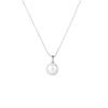 Collar de Perla de Agua Dulce con Luz Colgante Único para Mujer, Nicho de Lujo Ligero, Collar Simple, Collar de Plata Esterlina, Productos Genuinos, Cadena para Clavícula