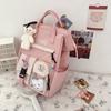 Mochila Zaoxun con Bloques de Color y Diseño de Letras para Biberón Mamá, Mochila de Nylon de Gran Capacidad para Viajes de Mamá y Bebé