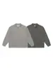 Ropa para Hombre LKTM 26AW Estilo Old Money Sudadera Desestructurada de Cuello Henley para Hombre y Mujer Corte Holgado Elástica Resistente a las Arrugas Top Casual