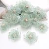 Hilo transparente artificial flor pequeña accesorios hechos a mano DIY zapatos y sombreros pasador tocado accesorios de decoración para ropa material de flor de hilo