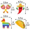 Decoración de fiesta Nuevo Mexicano tarjeta para insertar de pajita mayo Festival Carnaval decoración de postre tarjeta para insertar de pajita