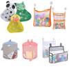 Bolsa colgante para juguetes de baño para niños de venta caliente transfronteriza, bolsa de almacenamiento para baño de animales lindos, ventosa de agua, bolsa de malla, bolsa de lavado
