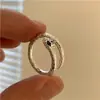 Anillo de Serpiente Yyds Lujo Ligero Sentido del Diseño Nicho Femenino Anillo de Pareja para Parejas Anillo de Dedo Personalizado de Moda Moda Masculina