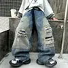 Jeans rasgados para niño, nuevo estilo otoño 2026, pantalones modernos de estilo callejero geniales para niños, pantalones rectos para niños pequeños
