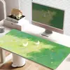 Alfombrilla de ratón, tamaño extragrande, para niñas, atractiva, alfombrilla para teclado de oficina, alfombrilla de escritorio verde y frondosa, alfombrilla para computadora, alfombrilla de ratón