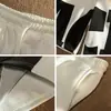 Pantalones Cortos Casuales de Verano para Hombre ins Marca de Moda Estilo Americano Costura Simple de Longitud Media Pantalones Rectos Sueltos de Pierna Ancha de Media Longitud Pantalones Deportivos
