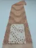 Bordado de lentejuelas bordado de lentejuelas tela de malla tela bordada con flor tridimensional adecuada para ropa formal faldas de escenario vestidos