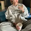 Sudadera Casual Suelta de Terciopelo Estilo Vintage para Mujer Ropa de Abrigo Otoño e Invierno Cuello Redondo Manga Larga Camiseta Base Top Ropa de Mujer Coreana