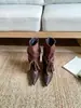 Botas de tornozelo com cadarço de camurça de tubo largo estilo europeu e americano com salto interno em preto, damasco e café, coleção de primavera estilo coreano para mulheres
