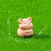 Micro Paisaje Zodiaco Chino Figuras Lindas de Bolitas Jardín Paisajismo Adornos DIY Coche Pequeño Adornos Animales