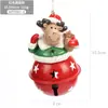 Decoraciones Navideñas Campana de Hierro Adornos Colgantes para Árbol de Navidad Muñeco de Muñeco de Nieve para Personas Mayores Suministros Navideños Colgantes Creativos