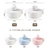 Zhenghui con soporte para teléfono móvil caja de fideos instantáneos lonchera para estudiantes dormitorio lonchera grande portátil para el trabajo dibujos animados temporizador burbuja
