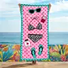 Toallas de Playa de Venta Caliente Transfronterizas, Suaves Estilo Ins Personalizadas, Amigables con la Piel, Absorbentes, de Secado Rápido, Impresas Digitalmente, Toallas de Baño para Playa al por Mayor