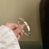 Pulseira de prata de lei 9999 feminina superfície brilhante cintilante pulseira de prata pura maciça jovem nicho alto senso para namorada
