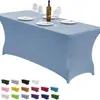 Cubierta Elástica para Mesa Transfronteriza al por Mayor Funda Rectangular Elástica para Mesa de Fiesta al Aire Libre Boda Funda para Mesa de Banquete de Boda