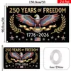 Bandeira Comemorativa Personalizada Transfronteiriça Americana Mais Vendida do 250º Aniversário dos Estados Unidos 1776-2026 Declaração de Independência