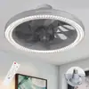 Amazon Transfronterizo Modelo Nuevo Luz de Ventilador con Control Remoto LED, Luz de Ventilador de Techo Simple con Atenuación de Tres Colores, Venta Directa del Fabricante