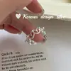 Versión Coreana Dongdaemun 2025 Otoño e Invierno Nuevo Estilo S925 Plata de Ley Versátil Corazón Hueco Ensamblado Anillo Estilo Ins de Alta Gama