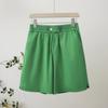 Shorts tipo Mom para Mujer Rectos de Tiro Medio para Mujer Petites Cintura Elástica Ropa Exterior de Verano para Mujeres de Mediana Edad Pantalones Casuales de Cinco Puntos