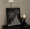 Olas del Océano Pintura de Perlas DIY Paisaje Creativo Hecho a Mano Kit de Materiales para Pintura de Pegado de Diamantes Colgante de Pared Decorativo Regalo