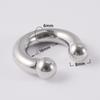 Pendientes de Anillo de Herradura en Forma de U de Acero Inoxidable Transfronterizos Pendientes de Diente Interno y Externo de Tamaño Grande en Forma de C Anillo Vaginal Anillo de Nariz Anillo de Pezón Hélice