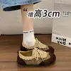 Tênis de balé de couro genuíno para mulheres, novo modelo outono 2026, design esculpido, respirável, leve, confortável, sapatos casuais de sola macia, tênis