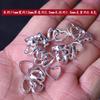 Anel de Contas Douradas e Prateadas Anel de Contas Redondas Acessórios de Contas Feitos à Mão DIY Anel Aberto para Pulseira Anel de Contas Torcidas