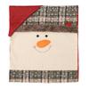 Fabricantes transfronterizos de fundas para sillas navideñas nuevas Decoraciones navideñas para el hogar Funda para silla con capucha de copo de nieve de dibujos animados de Papá Noel