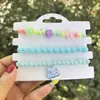 Set de Pulseras para Niñas Joyería de Perlas Set de 3 Piezas Joyería Brillante para Niñas Accesorios de Perlas de Princesa Venta Caliente