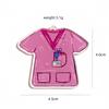 Al por mayor transfronterizo Día Europeo y Americano de la Enfermera aretes planos de acrílico rosa colgante llavero accesorios de decoración para mochila