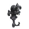 Gancho para Manija de Puerta de Hierro Fundido Nórdico con Punta de Lanza Decoración de Pared Gancho de Hierro para Abrigos Jardín Patio Decoración Interior Colgante