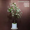 Árvore de magnólia simulada grande flor artificial árvore plantas verdes árvore artificial biônica avançada decoração de interior de sala de estar ornamentos de chão