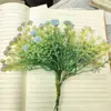 Planta Verde Simulada Hierba de Plástico Mori Hierba Piña Flores Arreglo Floral Accesorios Hojas Decoración de Banquete Paisajismo Flor Artificial Hojas de Plástico