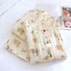 Pijamas de mujer primavera y otoño verano algodón gasa manga larga ropa exterior ropa de casa algodón otoño e invierno 2024 nuevo traje