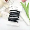 Set de 3 Piezas de Cuerda para Teléfono Jelly de Círculo Grande Set de Gomas para el Cabello, Goma Elástica de Moda para el Cabello, Cuerda Transparente Brillante Sencilla para el Cabello para Mujeres