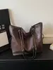 Bolso grande retro casual estilo coreano para trabajo y uso diario para mujer, nuevo bolso tote tejido 2026, bolso de hombro versátil