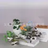 Flores Artificiales Prehechas, Árbol de Hierro Bonsái de Cerámica, Decoraciones para el Hogar de Amazon, Adornos de Plantas en Maceta para Escritorio, Fabricantes de Comercio Exterior