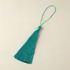 Venta al por mayor de fábrica 12 cm de largo borla Hanfu accesorios para moño marcapáginas colgante abanico borla de alta calidad punta de borla punta de espada