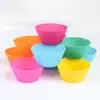 Amazon Molde para Muffins de 7 cm Molde de Silicona para Pudín Resistente a Altas Temperaturas Molde para Pastel Película Especial para Hornear de Grado Alimenticio