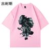 Camiseta de manga corta con deseos de comercio exterior, estilo nacional, suelta, para parejas, Joker, cuello redondo, media manga, impresión personalizada, venta al por mayor LAZADA