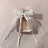 Lazo Blanco de Encaje Transfronterizo Empaque de Regalo Botella de Vino Tinto Copa de Vino Vela Decoración de Árbol de Navidad