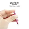Pinza para Joyería de Cuatro Garras Estilo Corto Acero Inoxidable Herramienta para Agarrar y Fijar Diamantes Pinza para Joyería Herramienta de Agarre