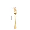 Amazon Louças Cabo Martelo Pele de Cobra Conjunto de Cinco Peças Criativo Ocidental Faca e Garfo Colher Aço Inoxidável Dourado Faca e Garfo