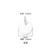 Novo pingente redondo liso de prata de lei s925 6mm8mm10mm prata lisa nada pulseira diy acessórios de prata