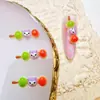 Popular Caricatura Fruta Confitada Lindos Pasadores para el Cabello Mini Versátil Sanrio Fruta Confitada Accesorios para Uñas Decoraciones Mixtas de Resina