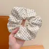 Goma para el pelo extragrande estilo francés para mujer, estilo de alta gama y casual, accesorio para moño, liga para el pelo de tela