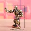 Estatueta de Tartaruga Mestre Qigong Dragon Ball em Latão Puro, Decoração Sólida Estilo Vintage, Ornamento Artesanal Pet de Chá para Desktop