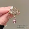 Broche para Traje, Flor de Pecho Anti-Exposición con Lazo, Pin de Pecho de Verano, Botón Anti-Exposición para Camisa sin Coser, Imperdible Versátil